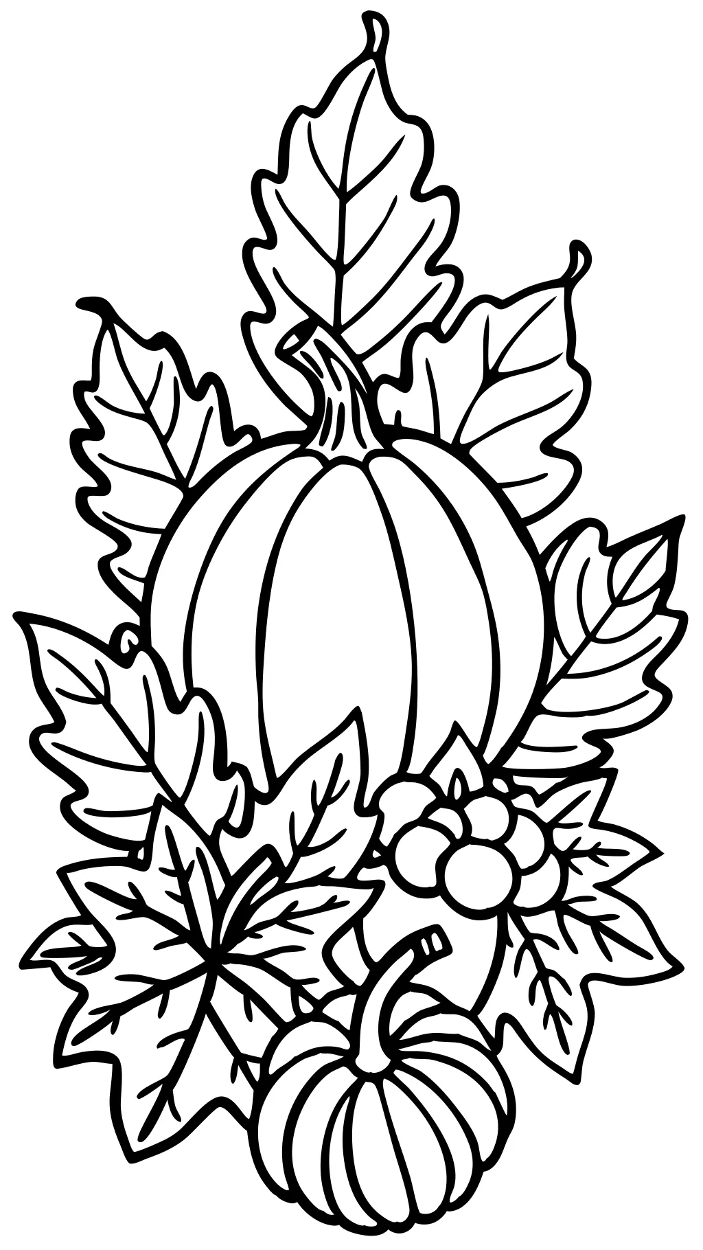 plants coloring pages fall